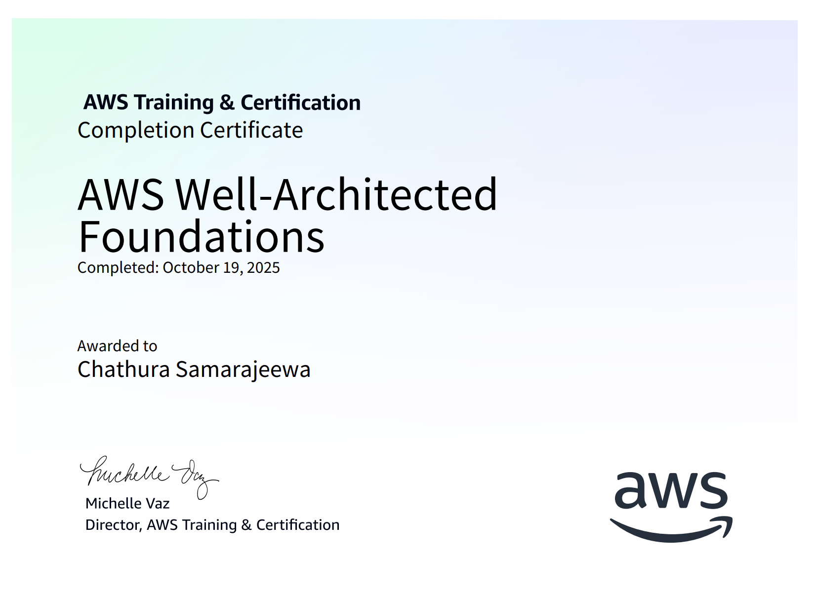aws-well-acrhitected-foundations-certificate